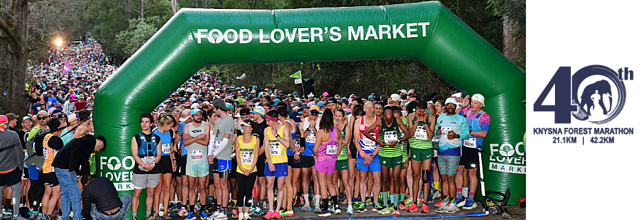 The 40th Knysna Forest Marathon 2025 banner